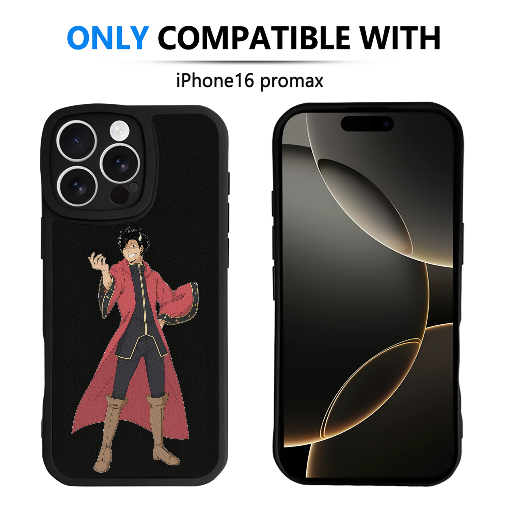 （画像用） ハイキュー!! Haikyu!! 【iPhone 16シリーズ対応】シリコンスマホケース（レザー調） 材質：シリコン